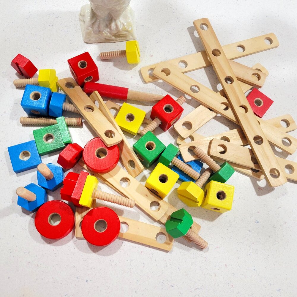 Colorful Wooden Building Toys